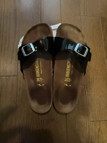 BIRKENSTOCK 마드리드 샌들 36 페이턴트 블랙