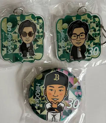 오릭스 버팔로즈 히로오카 타이시 오리히메 아크릴 키링 캔뱃지
