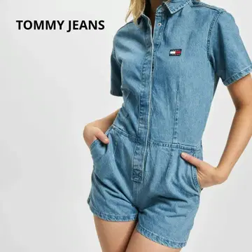 TOMMY JEANS 토미힐피거 데님 점프수트 올인원 S