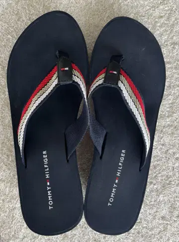 TOMMY HILFIGER 타미힐피거 비치 샌들 24cm 힐