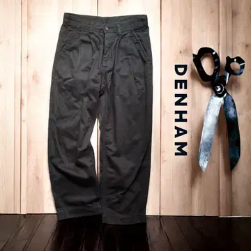 DENHAM 덴함 크롭 치노 팬츠 헤링본 M 새상품급