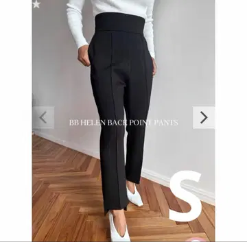 새상품급 BB HELEN BACK POINT PANTS 블랙 팬츠 S