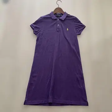 POLO RALPH LAUREN 퍼플 폴로 셔츠 드레스 M
