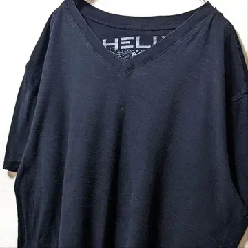 헬릭스 무지 티셔츠 블랙 L 구제 의류