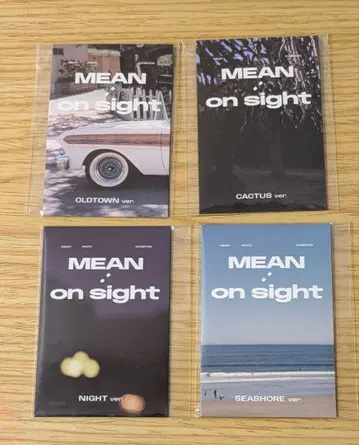 MEAN : on sight 민호 사진전 포토 카드 4종 각 1팩