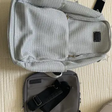 SWEET MOMMY 메쉬 백팩 그레이