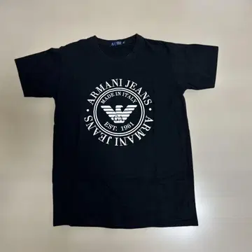 ARMANI JEANS 반팔 T셔츠 블랙 XL
