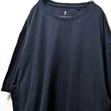 아메리칸 톨 무지 티셔츠 블랙 검정 2XL 구제 의류