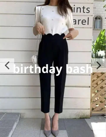벌스데이 바쉬 WAIST SCALLOPED PANTS 스캘럽 팬츠