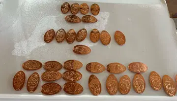 골동품 디즈니 캐릭터 메달 33개