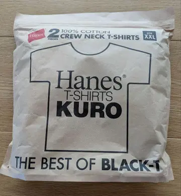 [ 1매 ] Hanes Kuro 블랙 T셔츠 XXL