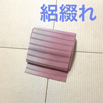 명주 오비(약 24cm) 핑크 계열