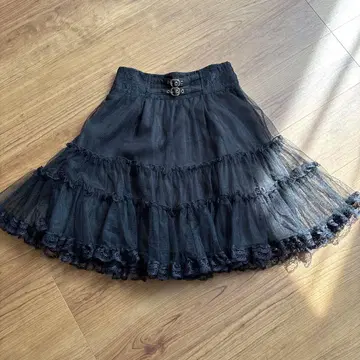 ROJITA 블랙 레이스 스커트