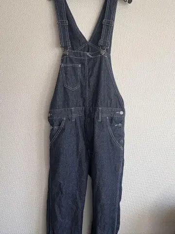 다크 데님 살로펫 오버롤