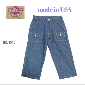 USA 제작 건호 부시 팬츠 인심 47cm 블루 크롭