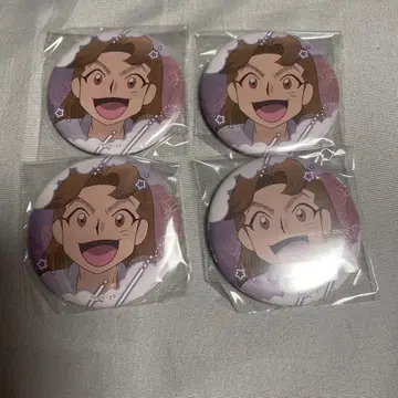 닌타마 란타로 백면상 캔뱃지 잠옷 차림의 단 타무라 미키에몬 4점