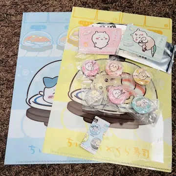 치이카와 (먼작귀) x 쿠라스시 클리어 파일 캔뱃지
