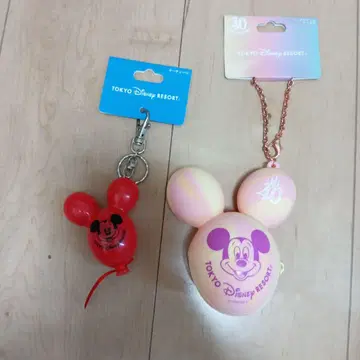 디즈니 벌룬 백참 40주년 키링 키체인