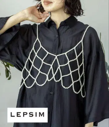 LEPSIM 비즈 뷔스티에 펄 뷔스티에
