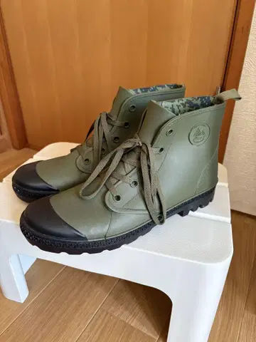워크맨 레인 슈즈 올리브 그린 하이컷 부츠 28.0cm