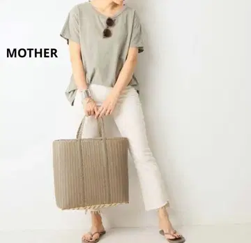 MOTHER INSIDER CROP 컷오프 화이트 데님 28