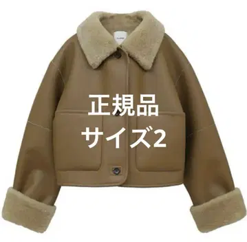 CLANE VEGAN LEATHER BOA SHORT JACKET 가죽