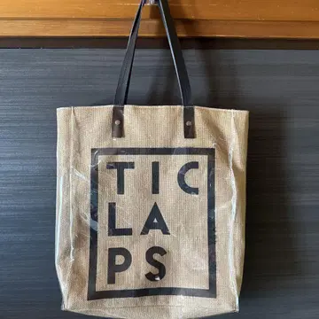 nouer TICLAPS 린넨 PVC 토트백