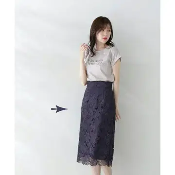 [ 프로포션 바디 드레싱 ] 케미컬 레이스 타이트 스커트