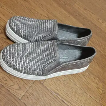 SKECHER STREET 그레이 스팽글 슬립온