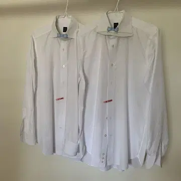 BEAMS F 브로드 와이드 칼라 와이셔츠 화이트 40
