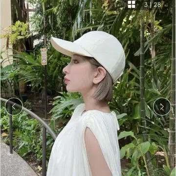 시짱 차광 캡 화이트 아이보리 완판템