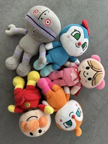 호빵맨 캐릭터 봉제 인형 5개 세트