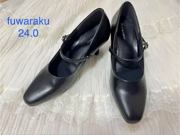 fuwaraku 스트랩 펌프스 24.0/블랙 FR-1207