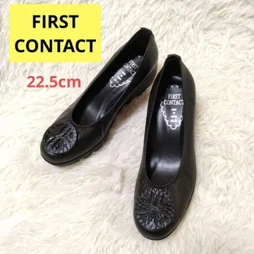 FIRST CONTACT 블랙 펌프스 22.5cm