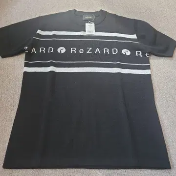 ReZARD 블랙 반팔 니트 S