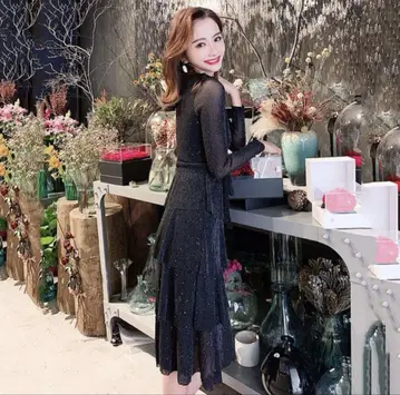 포멀 티어드 원피스