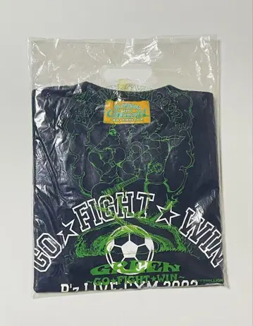 B'z LIVE-GYM 2002 GREEN 축구 티셔츠 M 사이즈