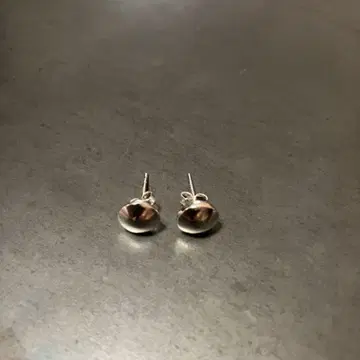 SILVER925 ROUND STUD EARRINGS/실버/귀걸이