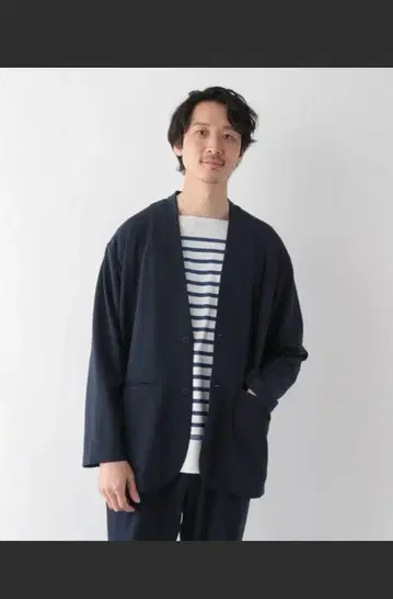 글로벌 워크 조젯 자켓 가드 M 사이즈 네이비