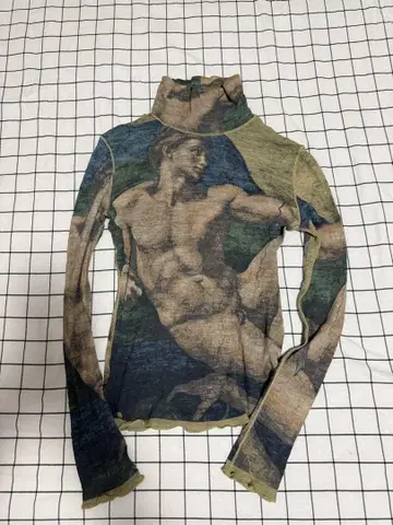 JeanPaul Gaultier HOMME 하이넥 긴팔 티셔츠 48