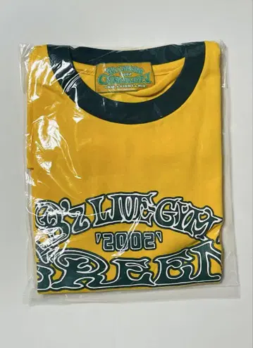 B'z LIVE-GYM 2002 GREEN 반지 티셔츠 M 사이즈