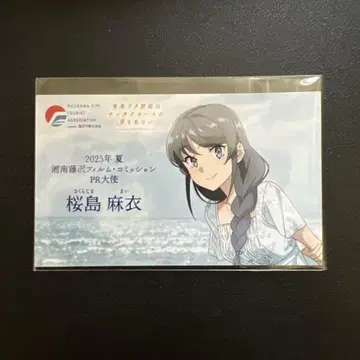 청춘 돼지 디지털 스탬프 랠리 사쿠라지마 마이 PR대사 오리지널 명함