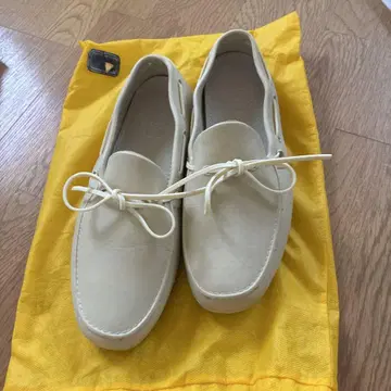WOZ 이탈리아제 레인 슈즈 드라이빙 모카신 37 사이즈 크림