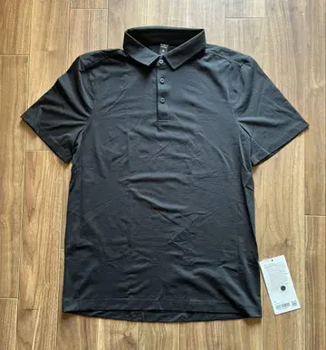 lululemon 블랙 피케 셔츠 반팔