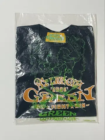 B'z LIVE-GYM 2002 GREEN 투어 티셔츠 M 사이즈