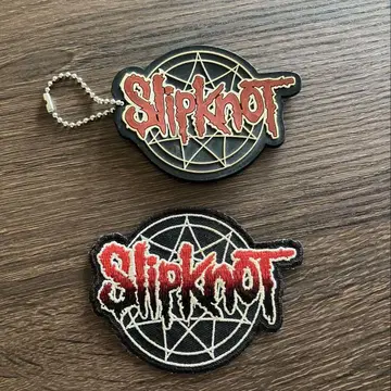 Slipknot 러버 키링 & 자수 패치 세트