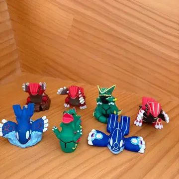 포켓몬 손가락 인형 7개 세트 메가레쿠자