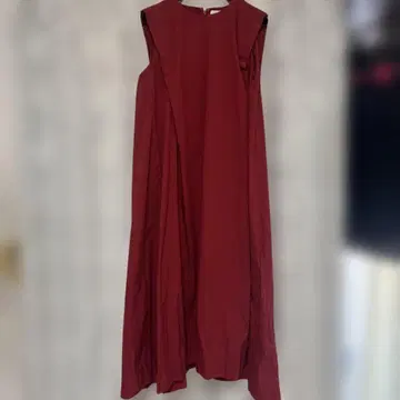 BARNEYS NEWYORK 버건디 슬리브리스 원피스 빨강