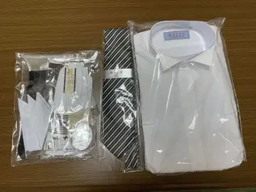 윙카라 셔츠&잡화 6종 세트 결혼식 모닝 셔츠 아버지 LL 사이즈