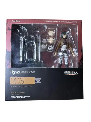 개봉품 figma 진격의 거인 203 미카사 피규어 제일복권 리바이